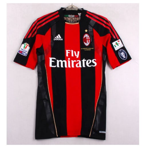 Thailande Maillot AC Milan Domicile Retro 2010 2011